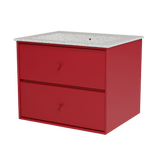 Montana Basin SU1001 – badmodul med vask, 60 cm - Beetroot - Jacobsen Plus