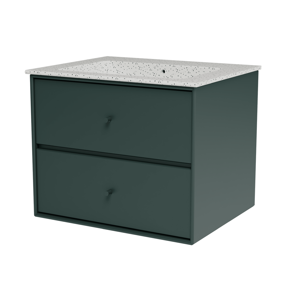 Montana Basin SU1001 – badmodul med vask, 60 cm - Black Jade - Jacobsen Plus