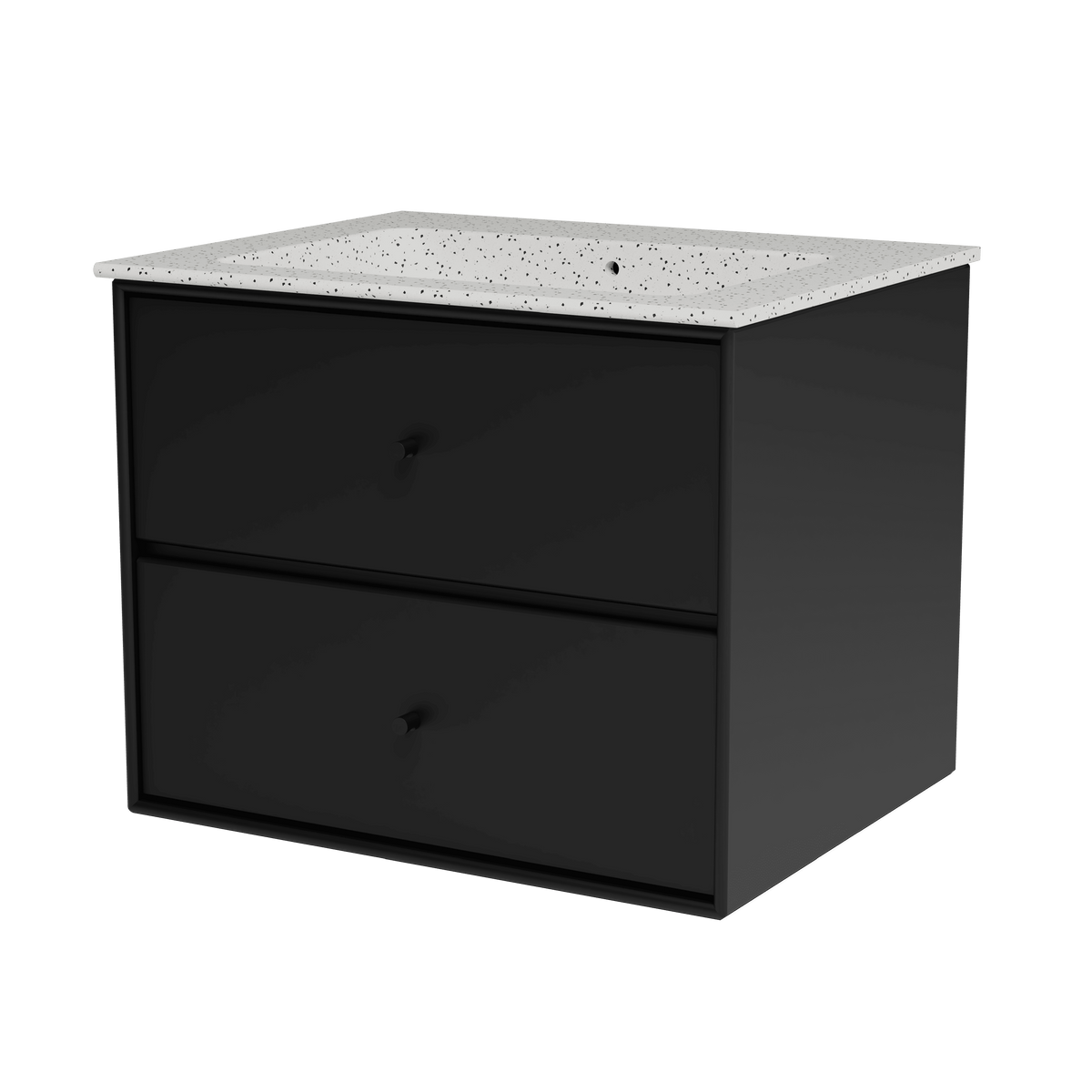 Montana Basin SU1001 – badmodul med vask, 60 cm - Black - Jacobsen Plus