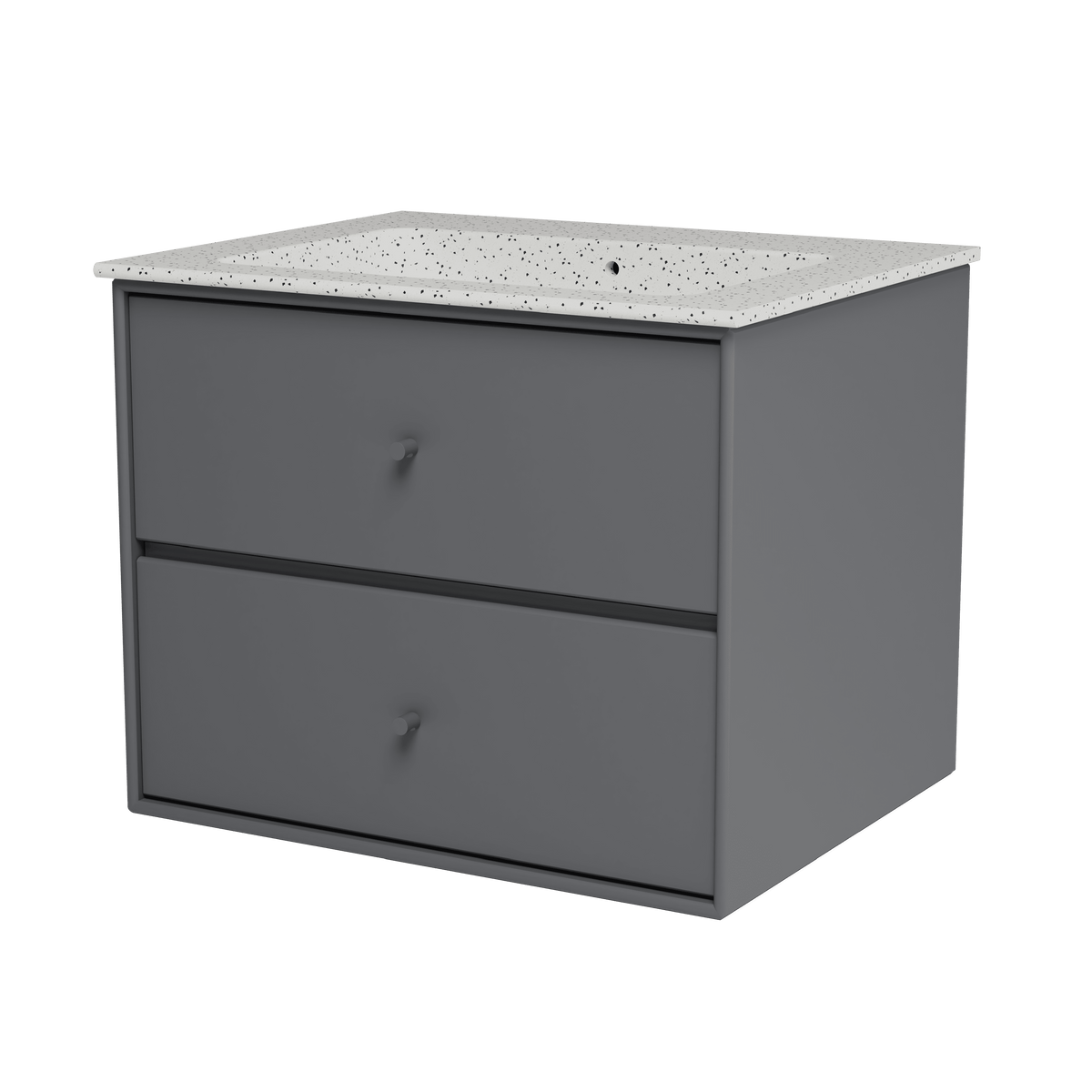 Montana Basin SU1001 – badmodul med vask, 60 cm - Coal - Jacobsen Plus