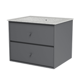 Montana Basin SU1001 – badmodul med vask, 60 cm - Coal - Jacobsen Plus