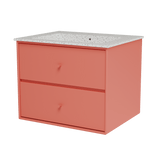 Montana Basin SU1001 – badmodul med vask, 60 cm - Rhubarb - Jacobsen Plus