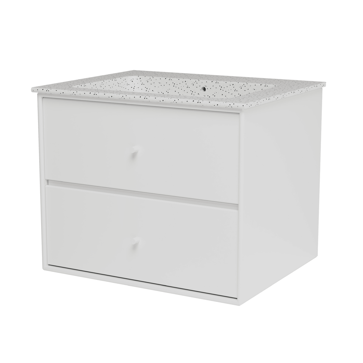 Montana Basin SU1001 – badmodul med vask, 60 cm - Snow - Jacobsen Plus