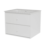 Montana Basin SU1001 – badmodul med vask, 60 cm - Snow - Jacobsen Plus