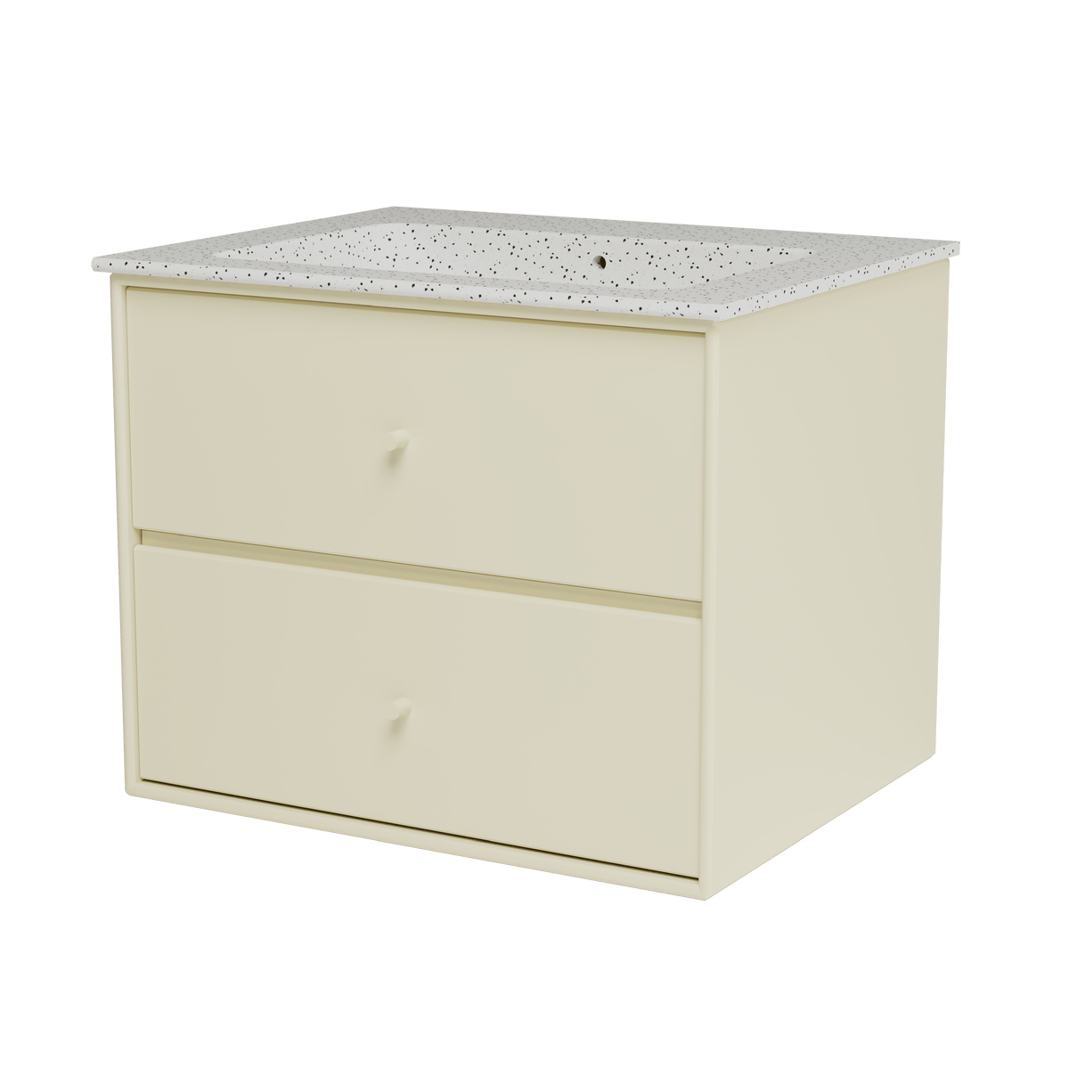 Montana Basin SU1001 – badmodul med vask, 60 cm - Vanilla - Jacobsen Plus