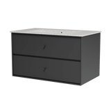 Montana Basin SU1401 – badmodul med vask, 83 cm - Anthracite - Jacobsen Plus