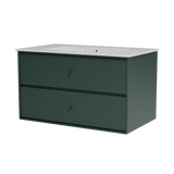 Montana Basin SU1401 – badmodul med vask, 83 cm - Black Jade - Jacobsen Plus