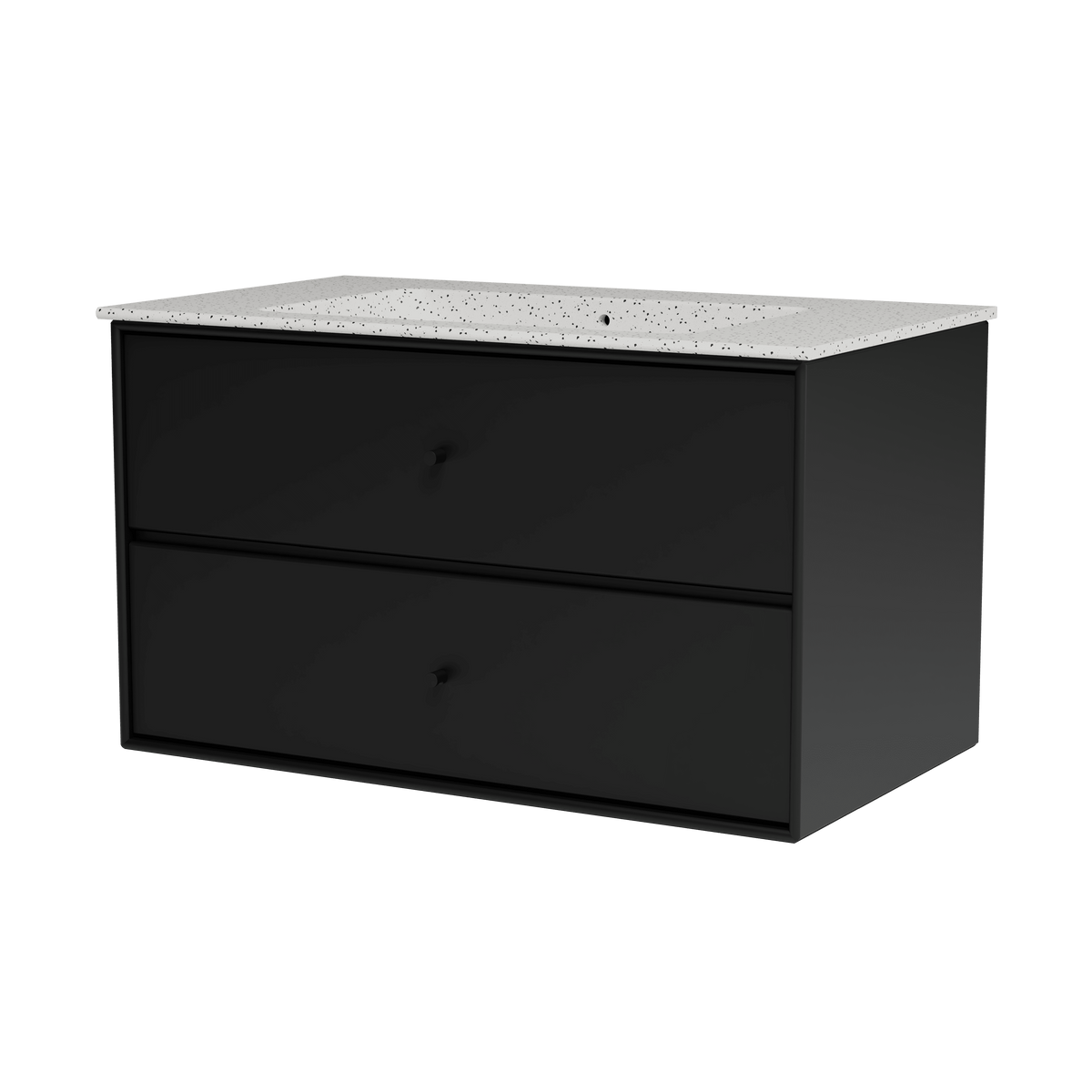 Montana Basin SU1401 – badmodul med vask, 83 cm - Black - Jacobsen Plus