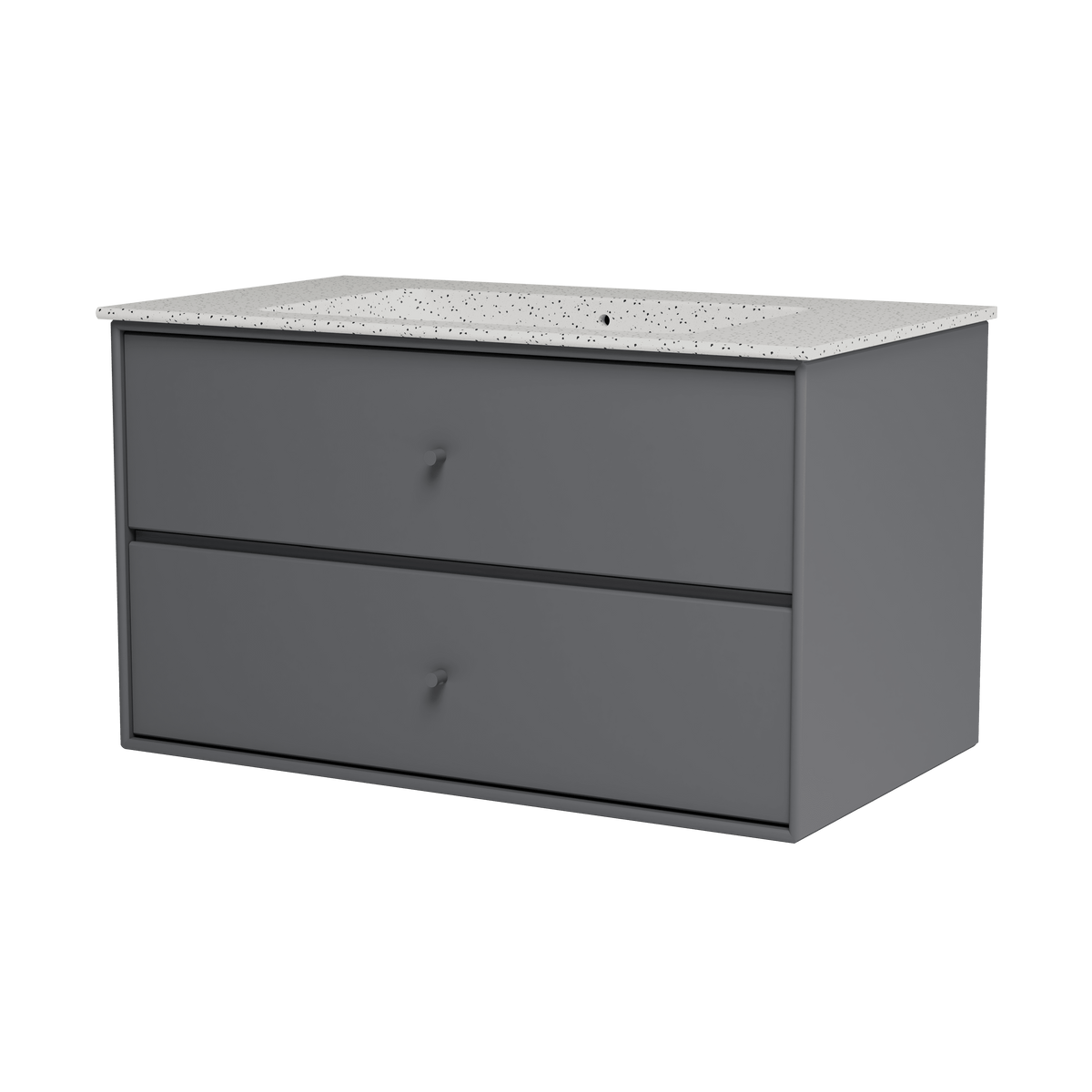 Montana Basin SU1401 – badmodul med vask, 83 cm - Coal - Jacobsen Plus