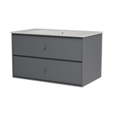 Montana Basin SU1401 – badmodul med vask, 83 cm - Coal - Jacobsen Plus