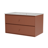 Montana Basin SU1401 – badmodul med vask, 83 cm - Hazelnut - Jacobsen Plus