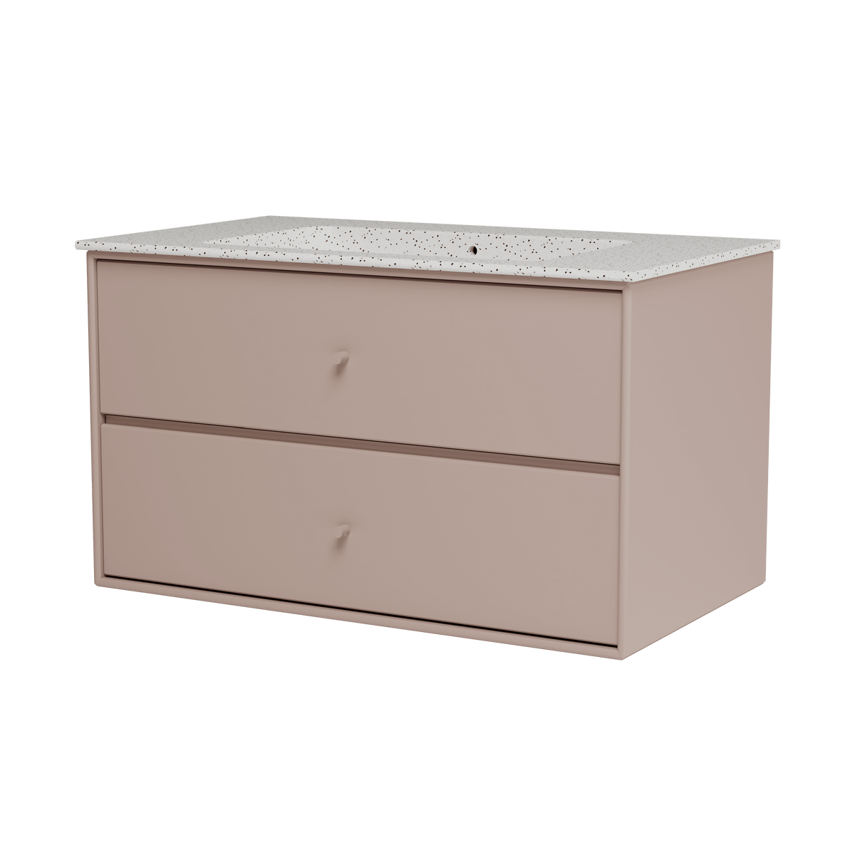Montana Basin SU1401 – badmodul med vask, 83 cm - Mushroom - Jacobsen Plus