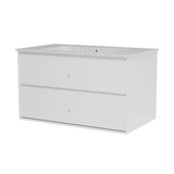 Montana Basin SU1401 – badmodul med vask, 83 cm - Snow - Jacobsen Plus