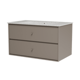 Montana Basin SU1401 – badmodul med vask, 83 cm - Truffle - Jacobsen Plus