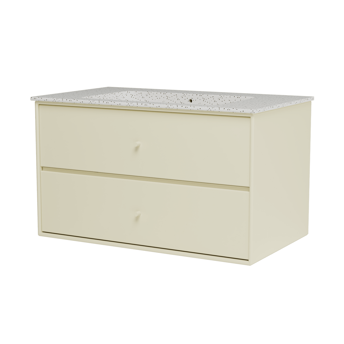 Montana Basin SU1401 – badmodul med vask, 83 cm - Vanilla - Jacobsen Plus