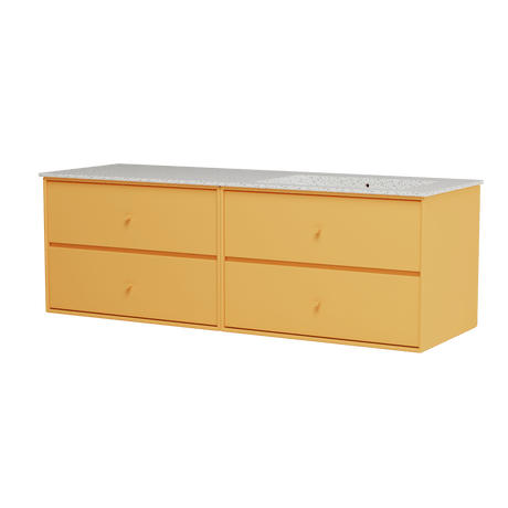 Montana Basin SU2402 – Badmöbel mit Waschbecken, 141 cm - Clay - Jacobsen Plus