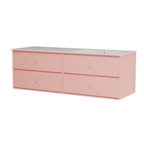 Montana Basin SU2402 – Badmöbel mit Waschbecken, 141 cm - Clay - Jacobsen Plus