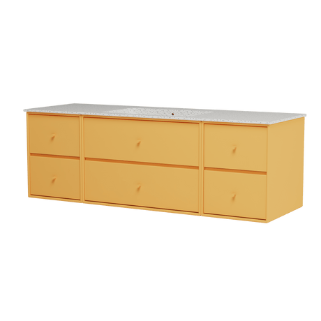 Montana Basin SU2409 – Badmodul mit Waschbecken, 142 cm - Clay - Jacobsen Plus