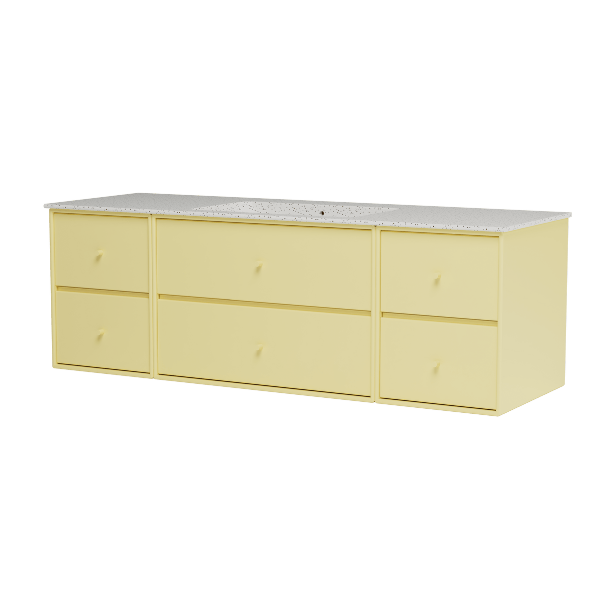 Montana Basin SU2409 – badmodul med vask, 142 cm - Camomile - Jacobsen Plus