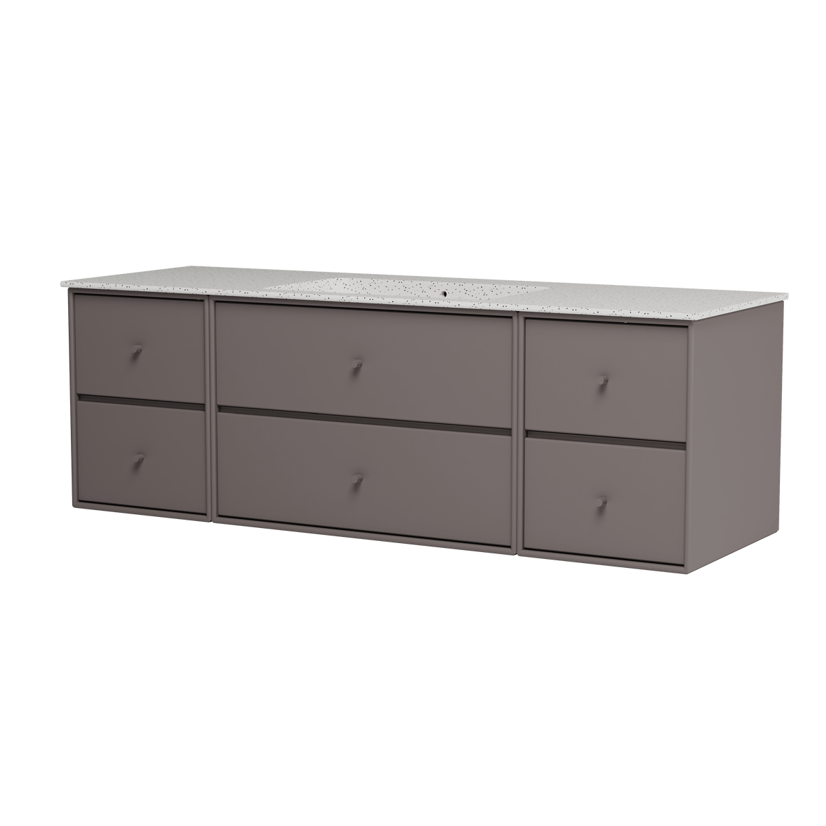Montana Basin SU2409 – badmodul med vask, 142 cm - Coffee - Jacobsen Plus