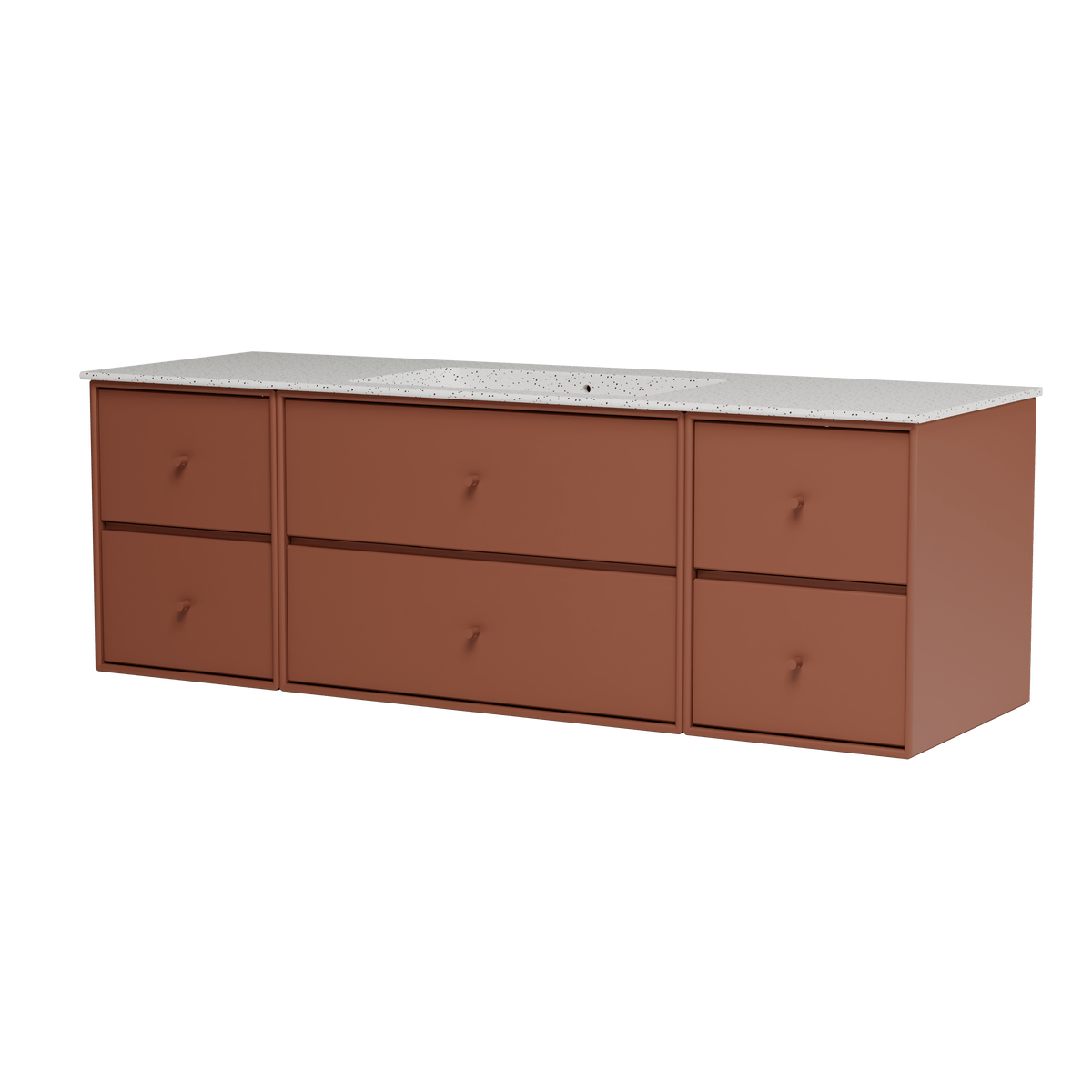 Montana Basin SU2409 – badmodul med vask, 142 cm - Hazelnut - Jacobsen Plus