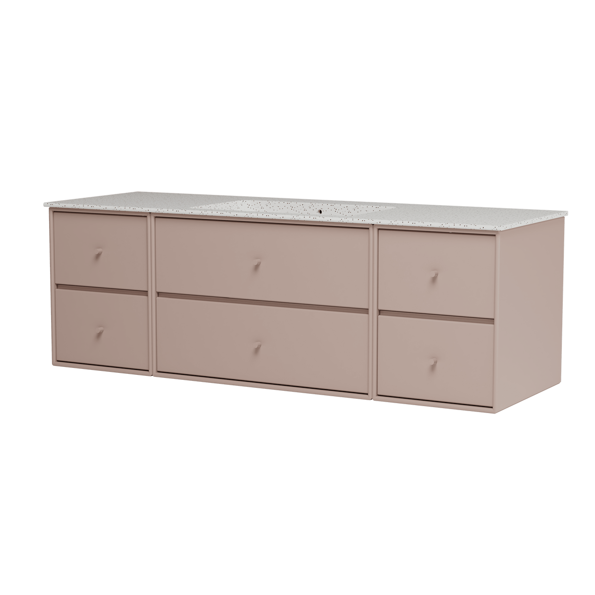 Montana Basin SU2409 – badmodul med vask, 142 cm - Mushroom - Jacobsen Plus