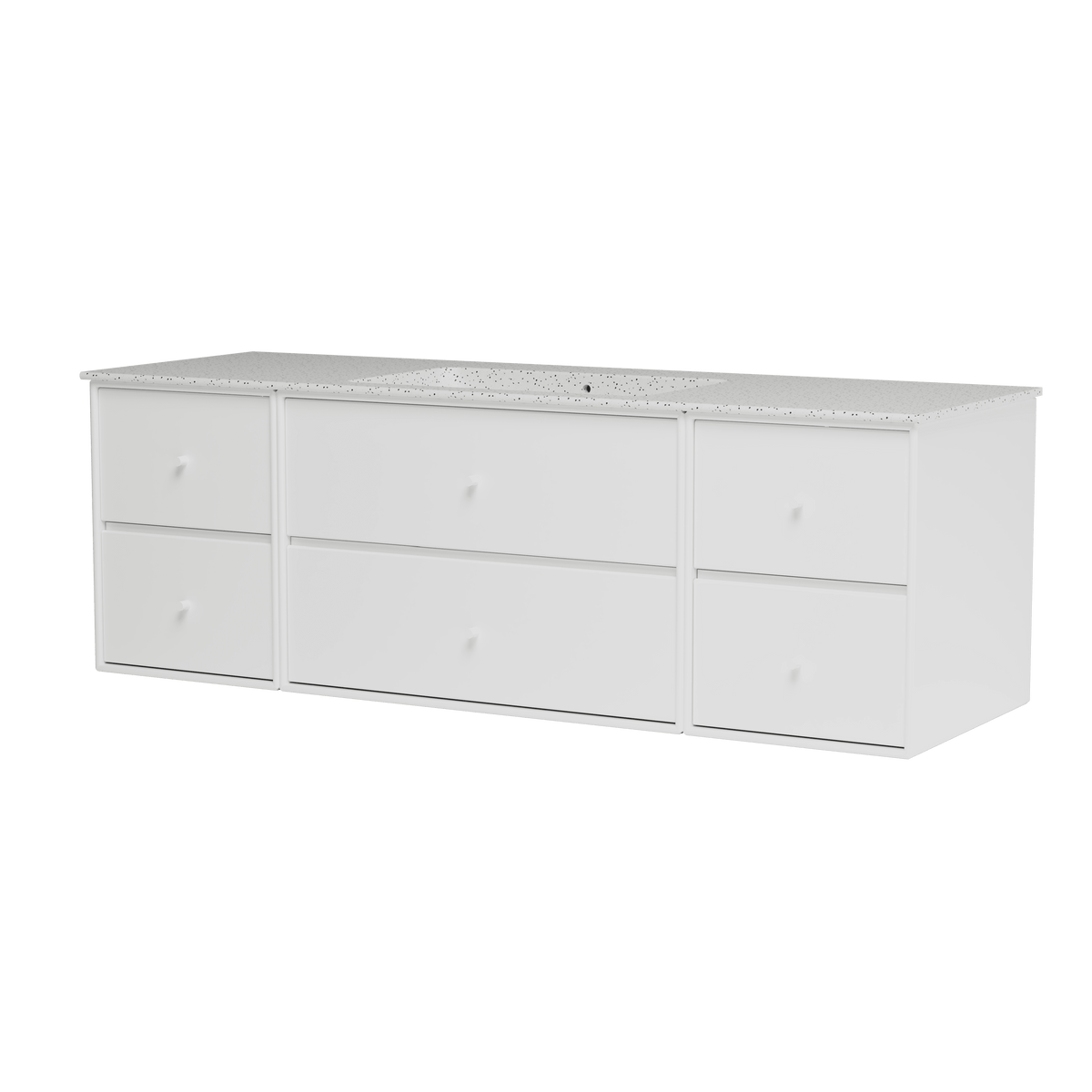 Montana Basin SU2409 – badmodul med vask, 142 cm - New white - Jacobsen Plus