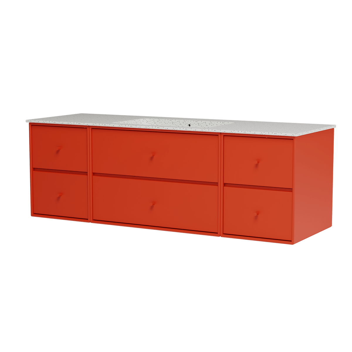Montana Basin SU2409 – badmodul med vask, 142 cm - Rosehip - Jacobsen Plus
