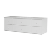 Montana Basin SU2409 – badmodul med vask, 142 cm - Snow - Jacobsen Plus
