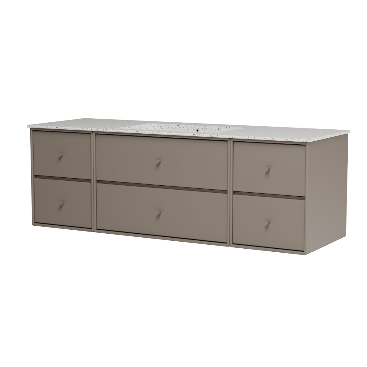Montana Basin SU2409 – badmodul med vask, 142 cm - Truffle - Jacobsen Plus