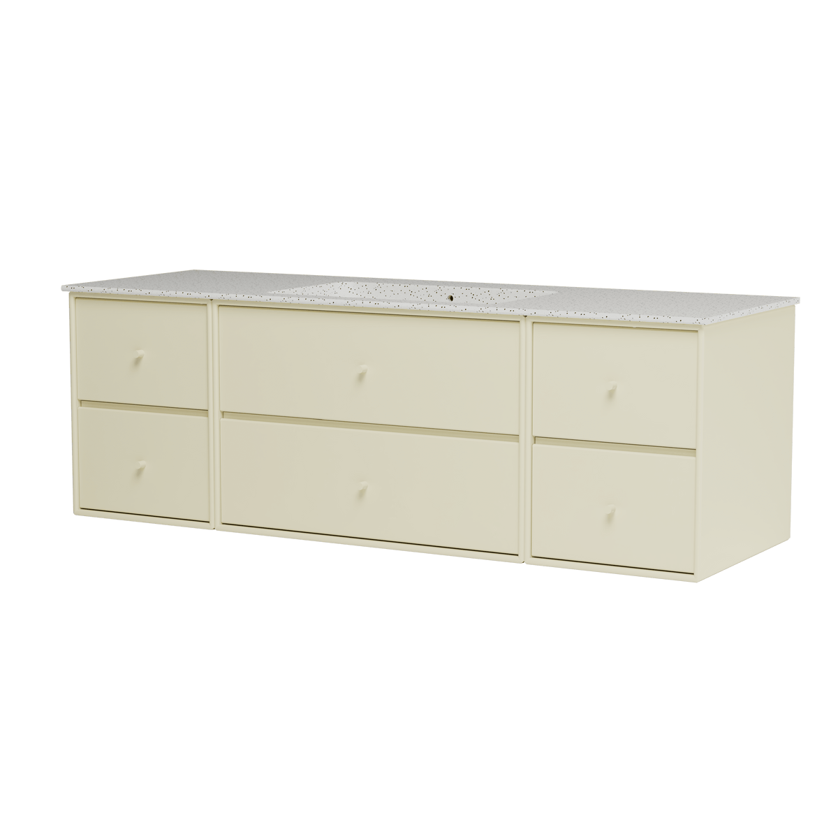 Montana Basin SU2409 – badmodul med vask, 142 cm - Vanilla - Jacobsen Plus