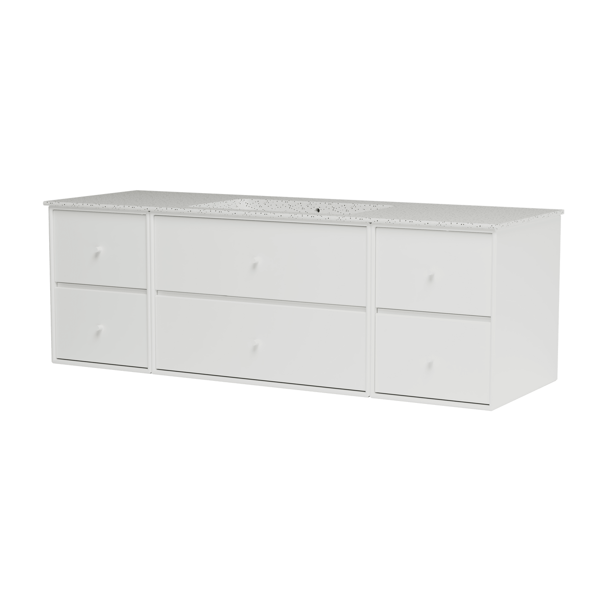 Montana Basin SU2409 – badmodul med vask, 142 cm - White - Jacobsen Plus