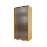 Montana Ripple V – vægskab med rillet glas, 35 × 70 cm - Cumin - Jacobsen Plus