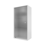 Montana Ripple V – vægskab med rillet glas, 35 × 70 cm - New white - Jacobsen Plus
