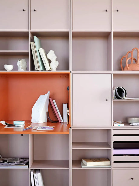Schreibtischmodul 4119 von Montana - Tiefe: 30 cm / Neu Weiß - Jacobsen Plus