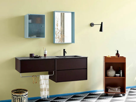 Colour Frame Spiegel - Shelfie (SPB1208K), B 46,8 x H 69,6 cm von Montana - Anthrazit - Jacobsen Plus