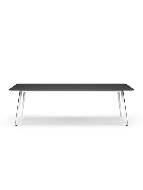 JW2410 Tisch von Montana - Schwarzes Linoleum / Aluminium (poliert) - Jacobsen Plus
