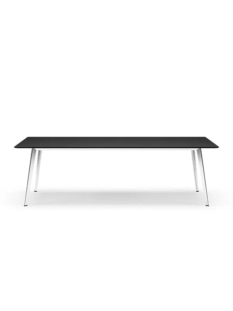 JW2410 Tisch von Montana - Schwarze Eiche (Furnier Eiche) / Aluminium (poliert) - Jacobsen Plus