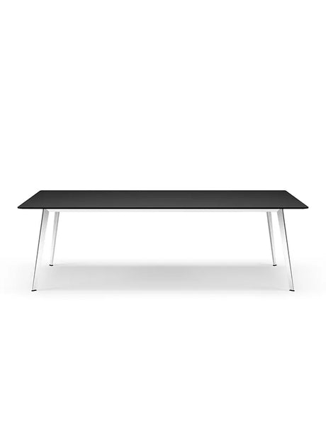JW2510 Tisch von Montana - Schwarze Eiche (Furnier Eiche) / Aluminium (poliert) - Jacobsen Plus