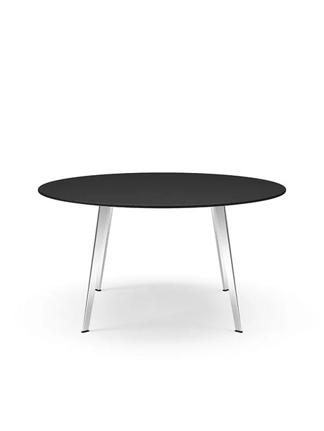 JW140 Tisch von Montana - Schwarzes Linoleum / Aluminium (poliert) - Jacobsen Plus