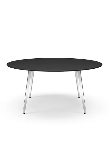 JW160 Tisch von Montana - Schwarzes Linoleum / Aluminium (poliert) - Jacobsen Plus