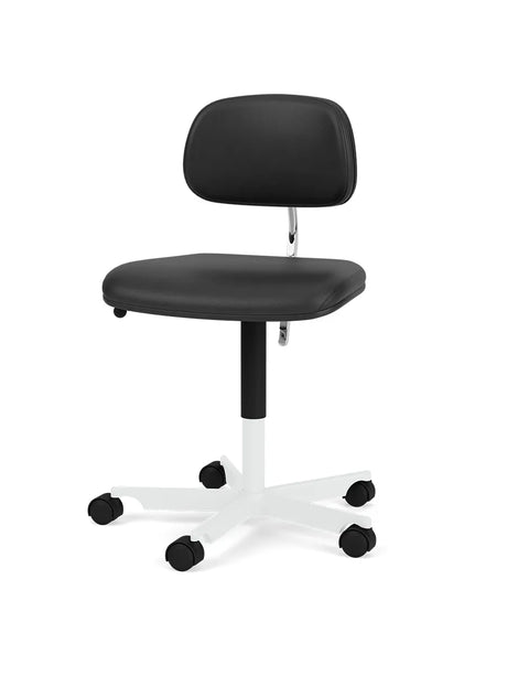 Kevi 2534U Bürostuhl von Montana - Ultra Leather Black-Snow - Jacobsen Plus