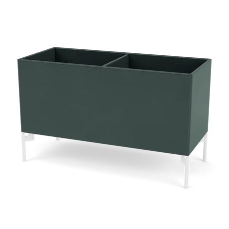 Pflanzkasten B69,6 cm T30, inkl. Beine von Montana - Black Jade / Schnee - Jacobsen Plus