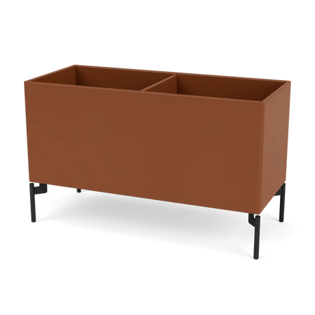 Pflanzkasten B69,6 cm T30, inkl. Beine von Montana - Hazelnut / Schwarz - Jacobsen Plus