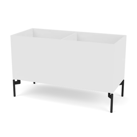 Pflanzkasten B69,6 cm T30, inkl. Beine von Montana - Neu Weiß / Schwarz - Jacobsen Plus