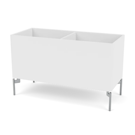Pflanzkasten B69,6 cm T30, inkl. Beine von Montana - Schnee / Krom - Jacobsen Plus