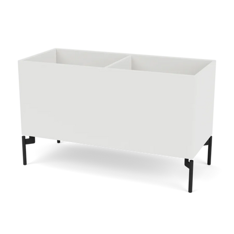 Pflanzkasten B69,6 cm T30, inkl. Beine von Montana - Weiß (white 01) / Schwarz - Jacobsen Plus