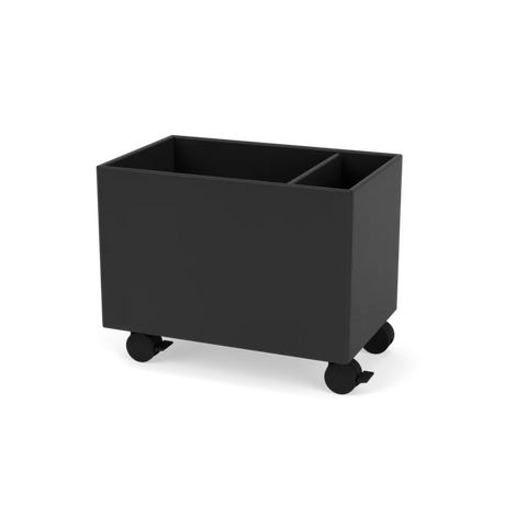 Plantekasse B46,8 cm, inkl. Räder von Montana - Schwarz / Tiefe: 30 cm - Jacobsen Plus