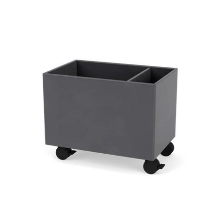 Plantekasse B46,8 cm, inkl. Räder von Montana - Kohle / Tiefe: 30 cm - Jacobsen Plus