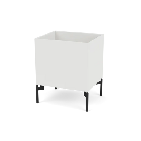 Pflanzkasten B35,4 cm T30, inkl. Beine von Montana - Weiß (white 01) / Schwarz - Jacobsen Plus